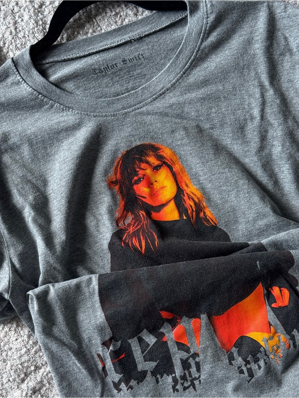 Official Taylor Swift Reputation Album Graphic Tee Grey - Size XL